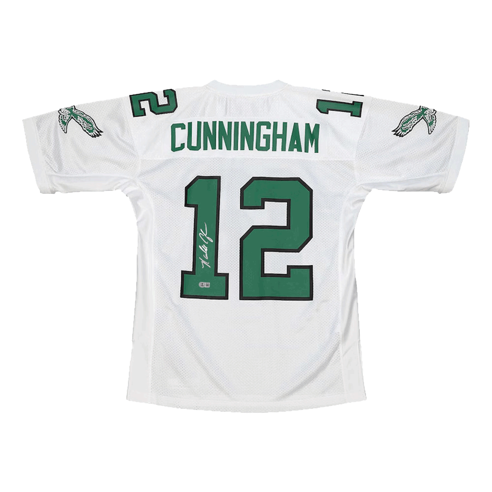 Randall Cunningham Philadelphia Eagles Autographed Mitchell & Ness White Throwback Football Jersey