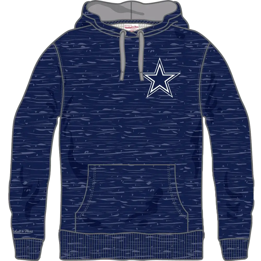 Dallas Cowboys Mitchell & Ness Classic French Terry Hoodie Navy color