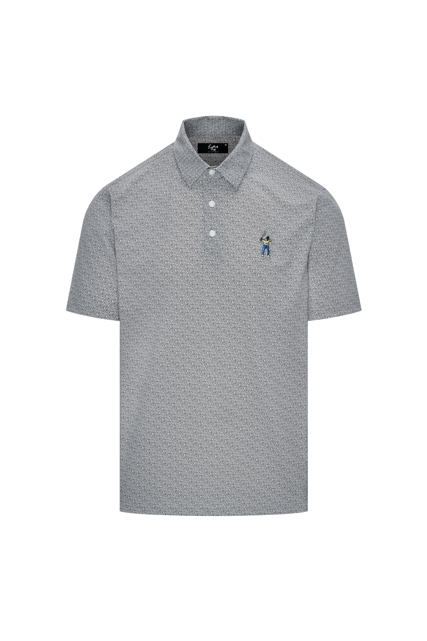 Tweed Snap Placket Polo – Midway Sports Tweed Snap Placket Polo – Midway Sports