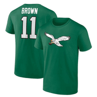 Camiseta con nombre y número de AJ Brown, jugador de los Philadelphia Eagles - Kelly Green - Grande