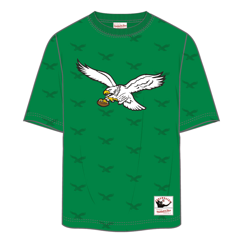 Camiseta con estampado integral Mitchell & Ness de los Philadelphia Eagles 