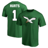 Camiseta con nombre y número de Jalen Hurts, jugador de los Philadelphia Eagles - Kelly Green 