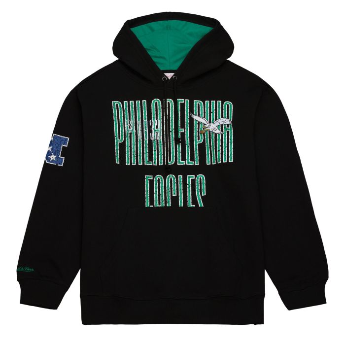 Sudadera con capucha Philadelphia Eagles Mitchell & Ness Throwback OG Fleece 2.0 