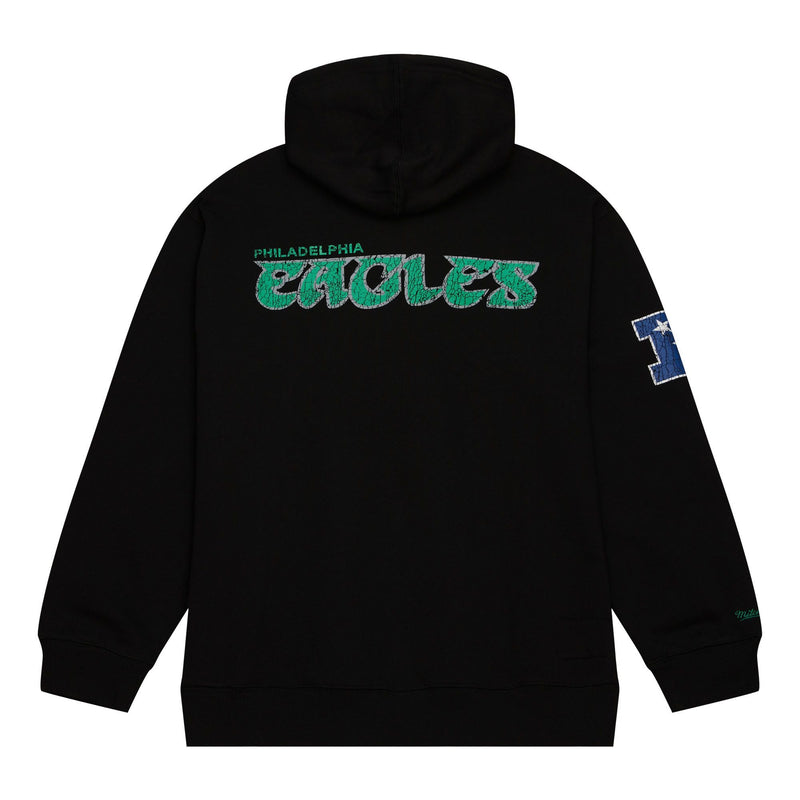 Sudadera con capucha Philadelphia Eagles Mitchell & Ness Throwback OG Fleece 2.0 