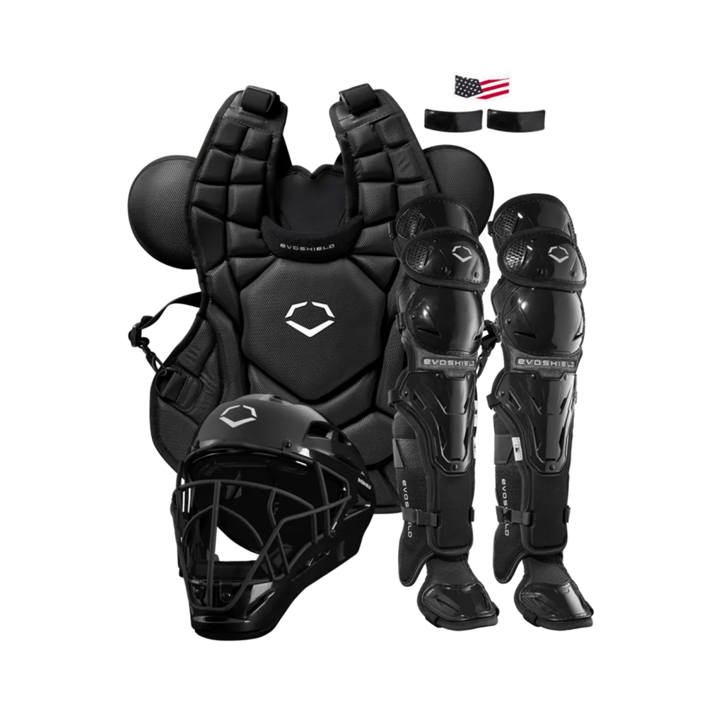 EvoShield Baseball Catcher's Gear Kit Black Color