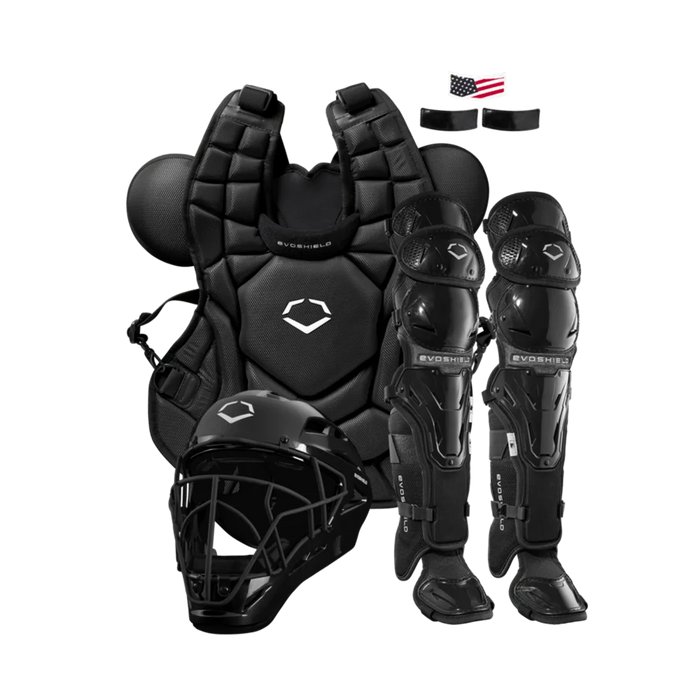 EvoShield Baseball Catcher's Gear Kit Black Color
