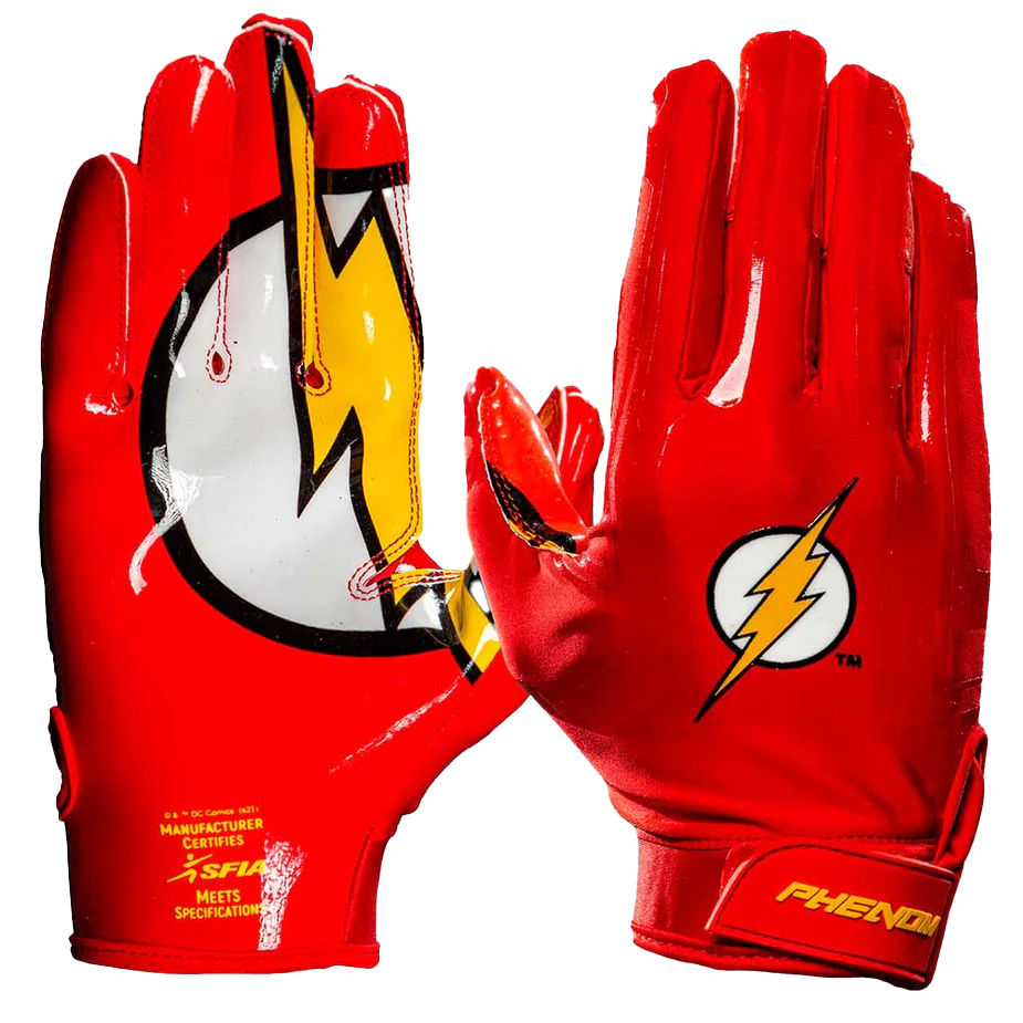 The Flash Football Gloves VPS1 by Phenom Elite Midway Sports