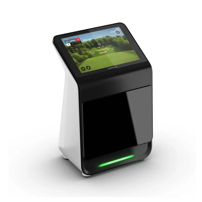 Garmin Approach® R50 Premium Golf Launch Monitor and Simulator Black/White color 3 Quarter front view