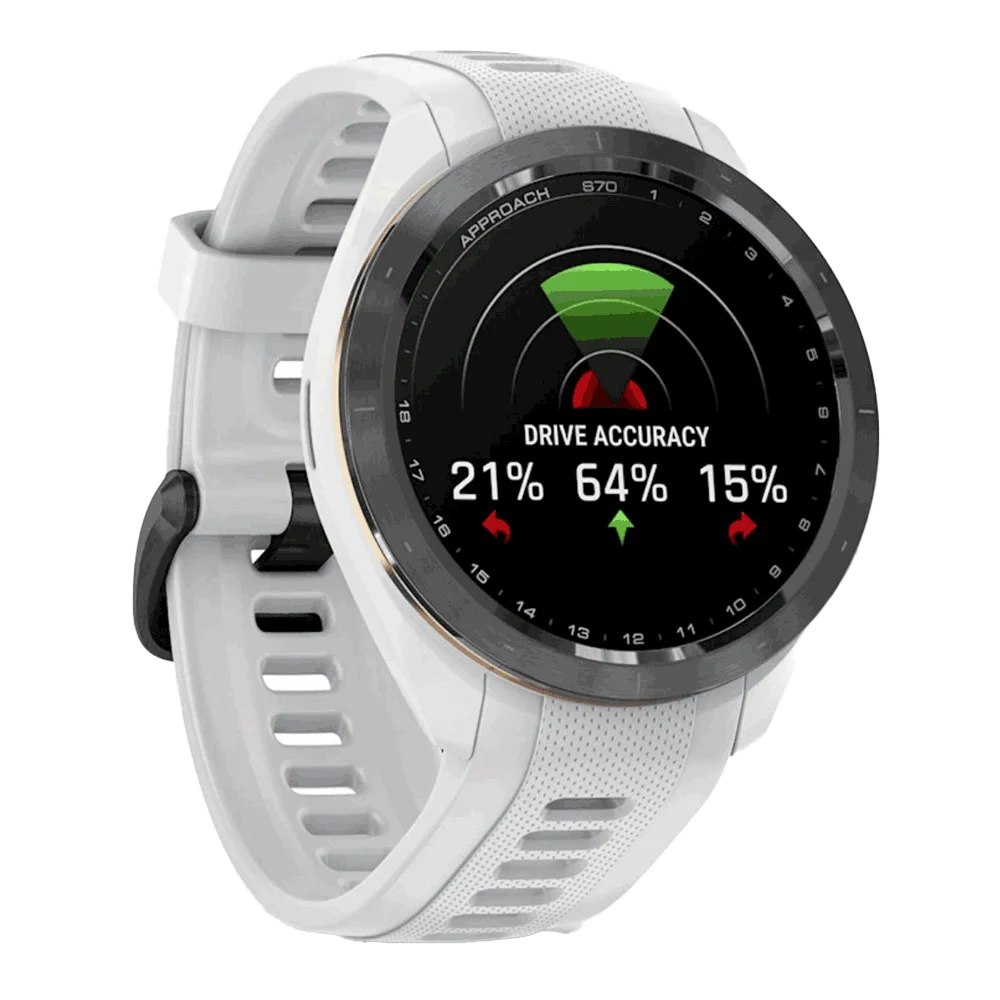 Garmin Approach® S70 42mm White – Midway Sports Garmin Approach® S70 42mm White – Midway Sports