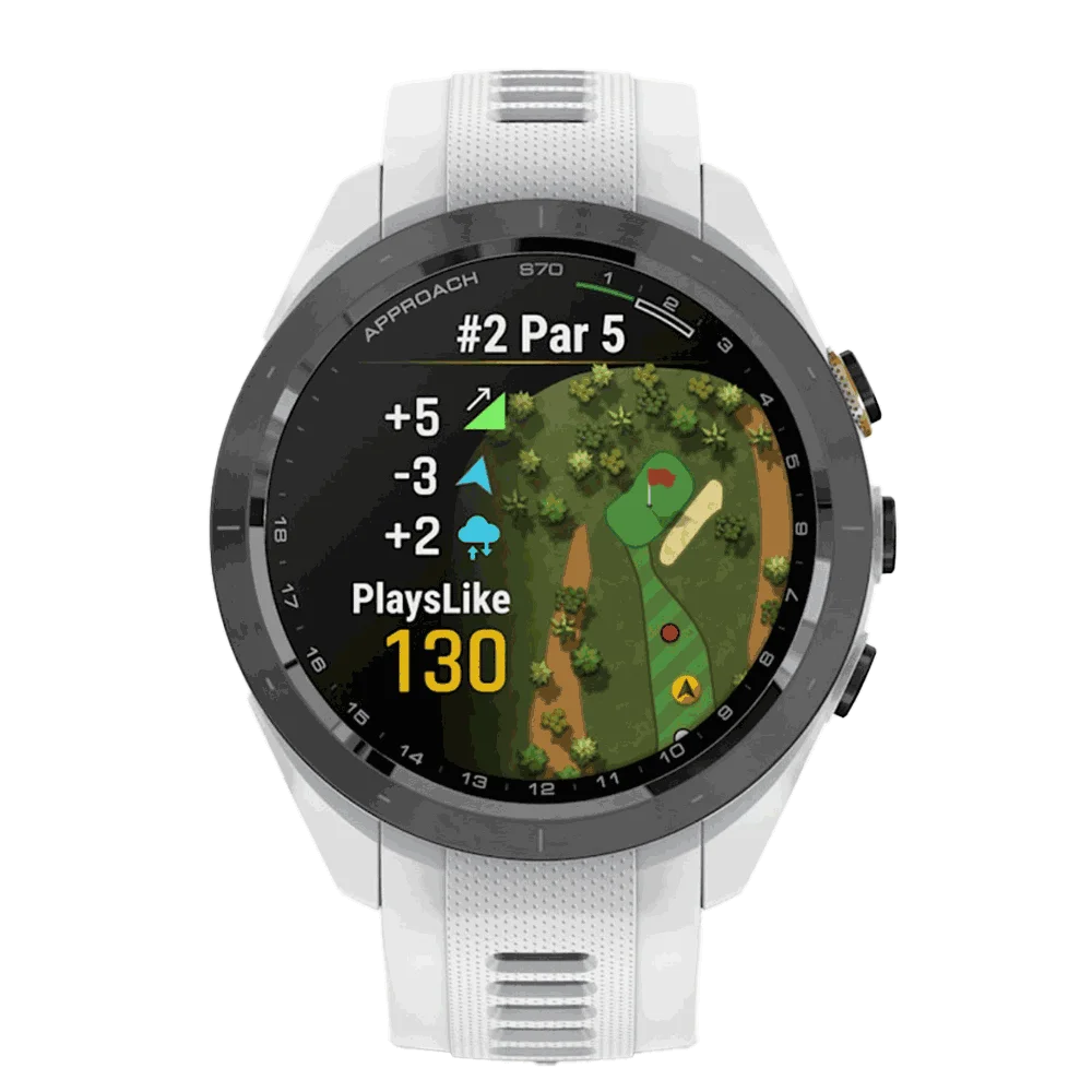 Garmin Approach® S70 42mm White – Midway Sports Garmin Approach® S70 42mm White – Midway Sports