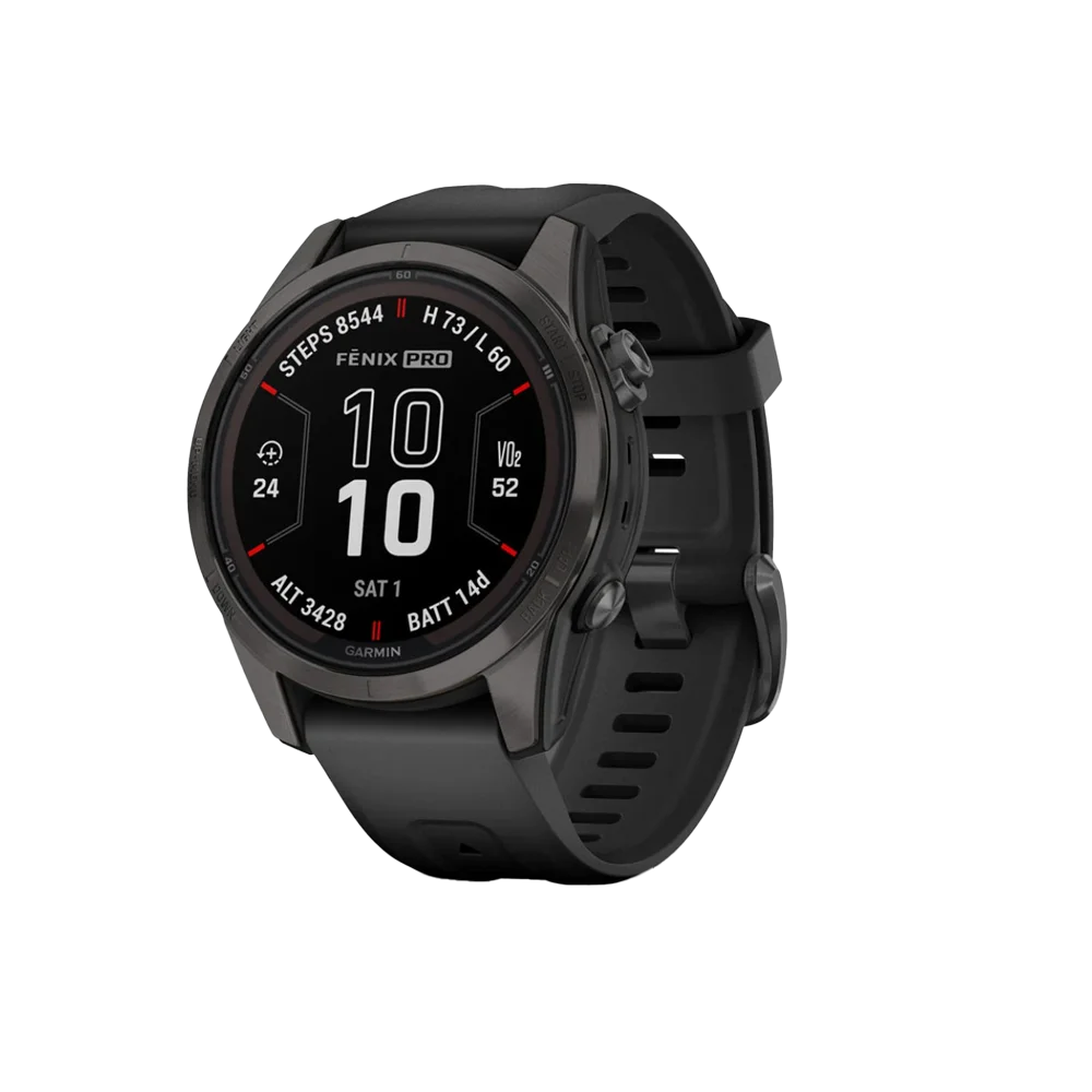 Garmin Fēnix® 7S – Sapphire Solar Edition - Carbon Gray