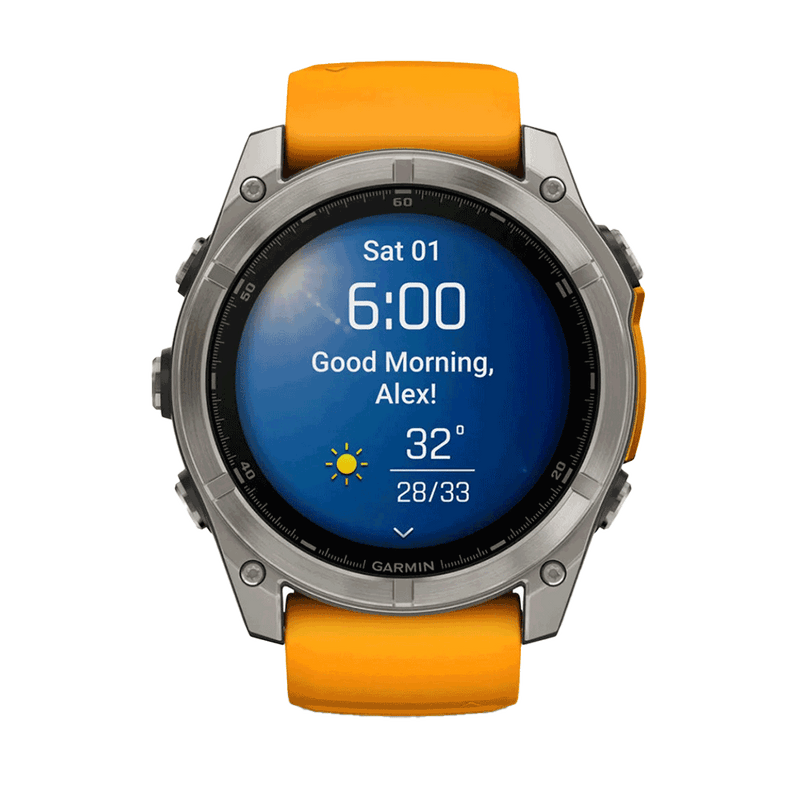 Garmin Fēnix® 8 - Amoled Sapphire - Naranja