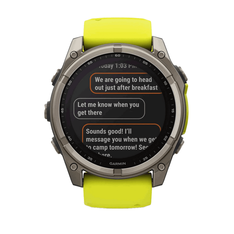 Garmin Fēnix® 8 - Solar Saphire - 51 MM (Yellow)