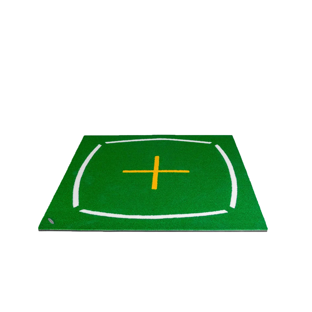 GolfBays Academy Hitting Mat - 4'11 x 4'11 Green color