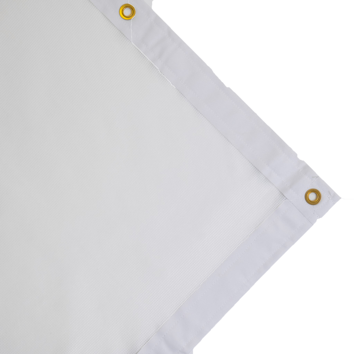 GolfBays Close Knit Baffle Simulator Impact Screen White color