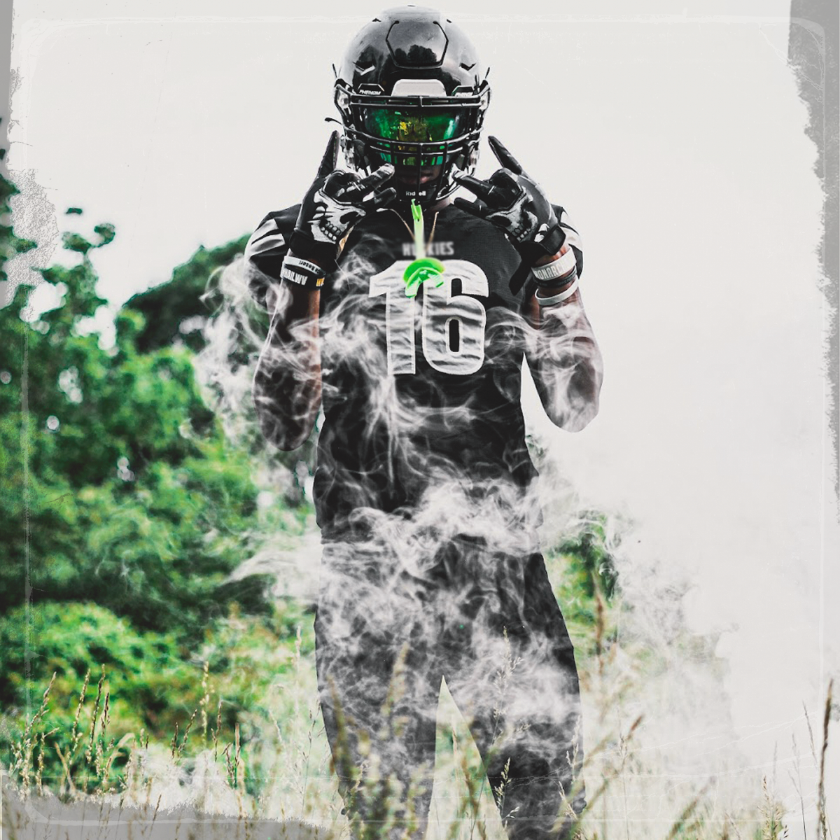 Guantes de fútbol americano Call of Duty: Ghost - VPS1 de Phenom Elite