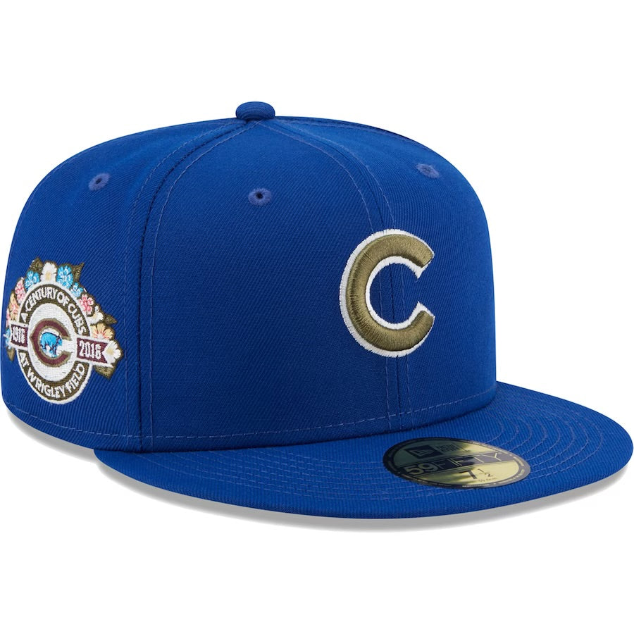 New Era MLB Chicago Cubs 100th Anniversary Spring Training Botanical 59FIFTY Fitted Hat