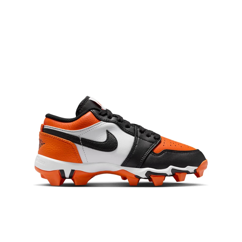 Jordan 1 Low Little/Big Kids' Cleats Orange color