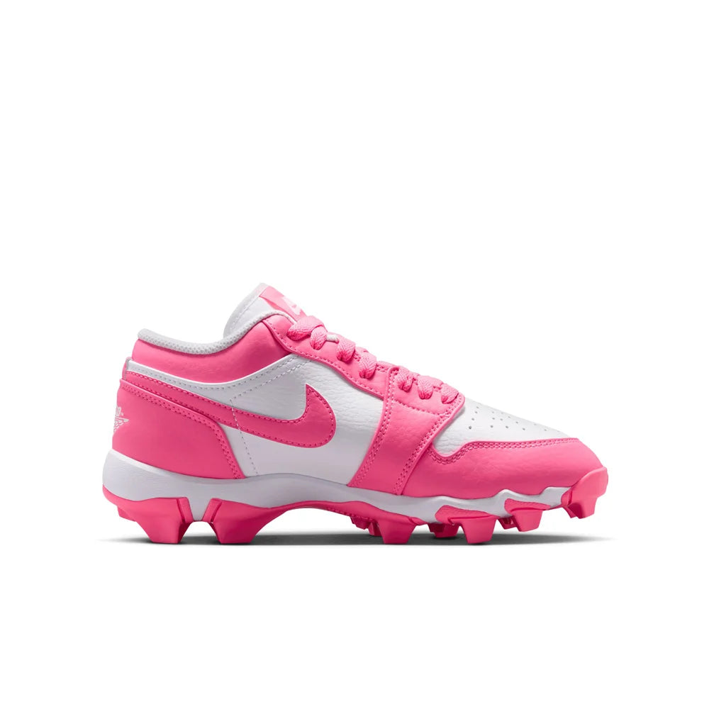 Jordan 1 Low Little/Big Kids' Cleats Pink color