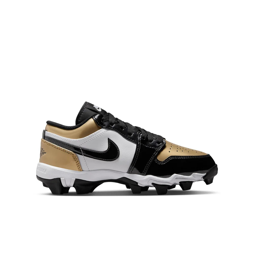 Jordan 1 Low Little/Big Kids' Cleats Yellow color