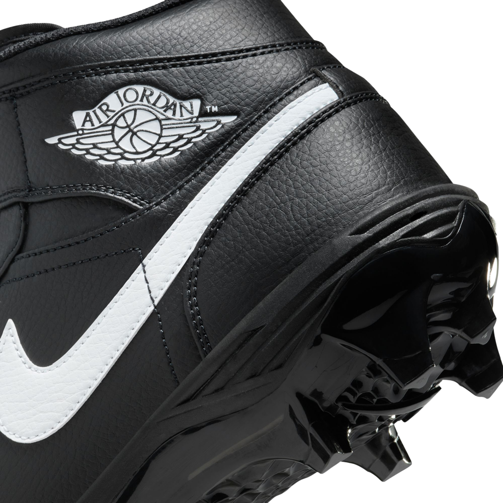 Jordan 1 Mid TD Cleat Black White