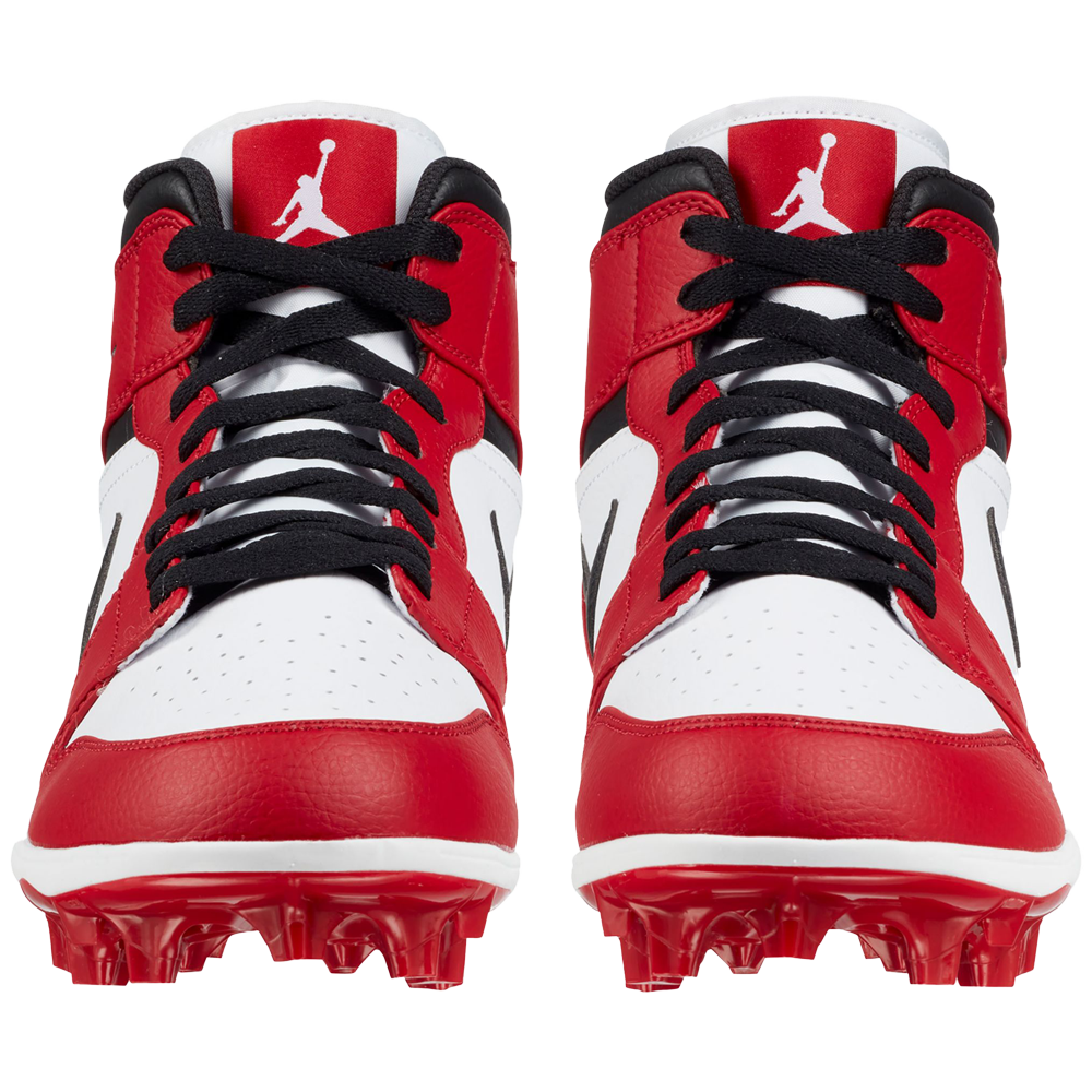 Red and white jordan football cleats online