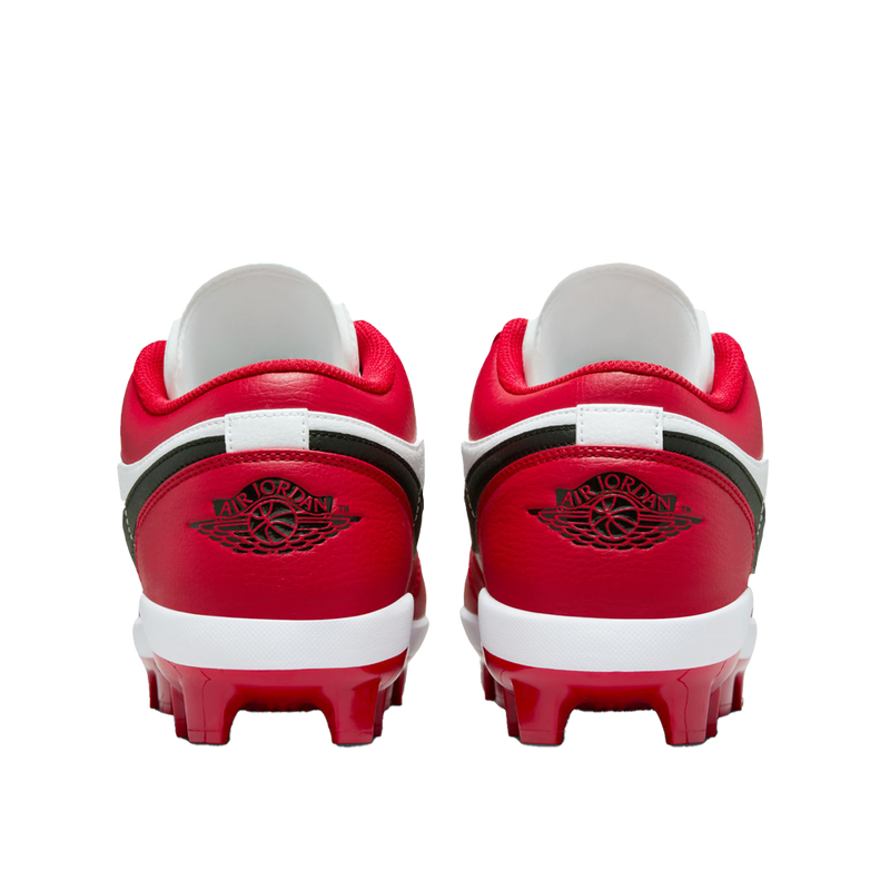 jordan 1 cleats red and white