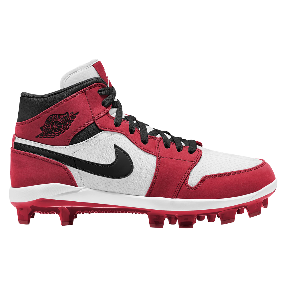 Jordan 1 Retro MCS Baseball Cleats Red