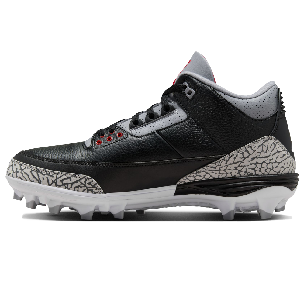 Men s Jordan 3 Mid TD Football Cleats in Black Size 9.5 FZ8626 001