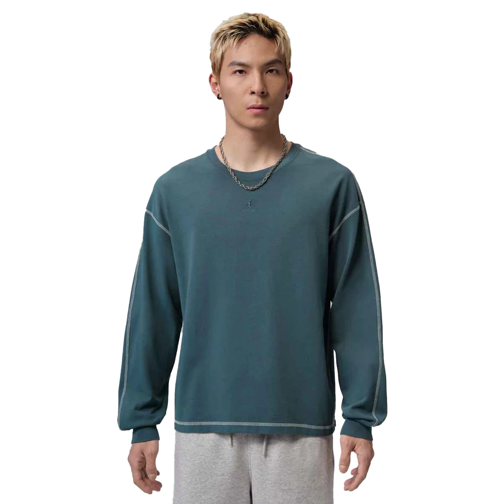 Jordan Flight Men's Heavyweight Long-Sleeve Top Blue color