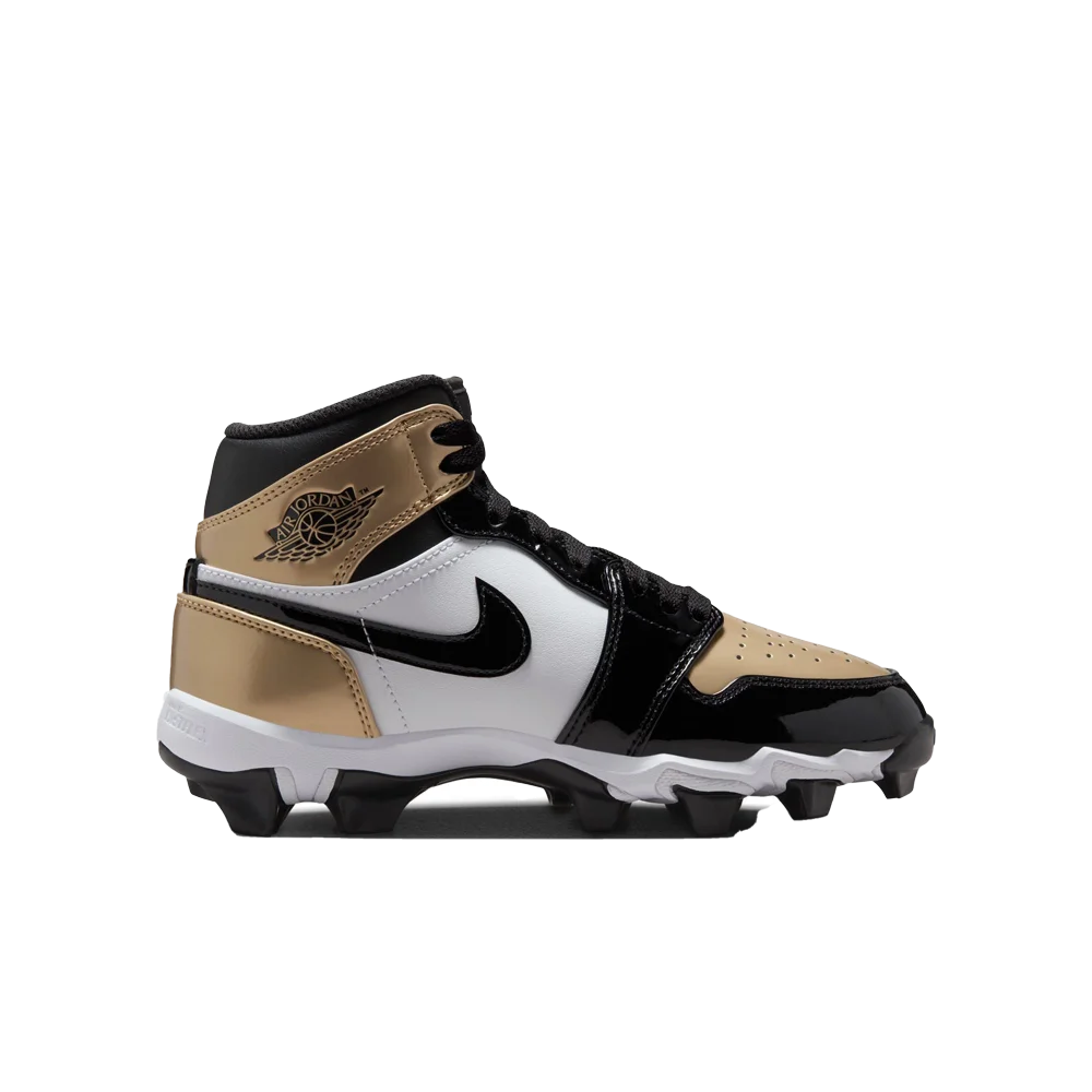 Jordan Little/Big Kids 1 Mid Cleats brown Color.