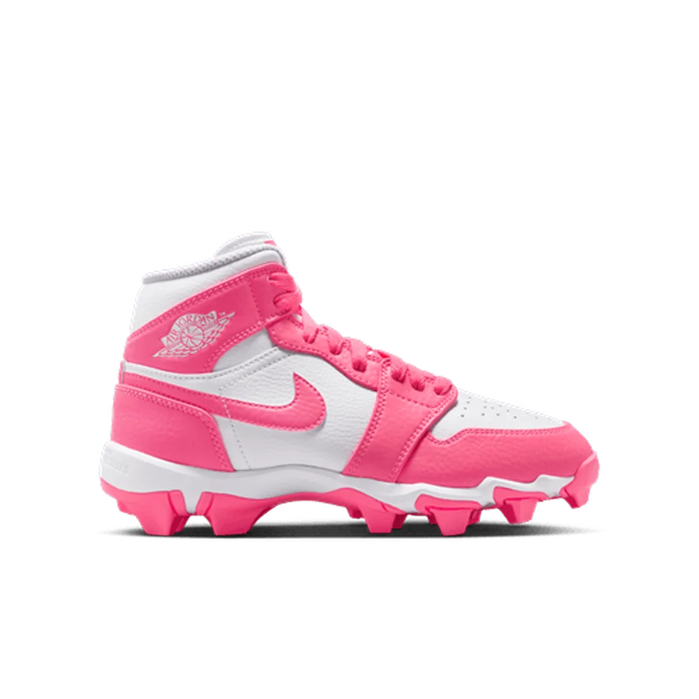 Jordan Little/Big Kids 1 Mid Cleats Pink Color