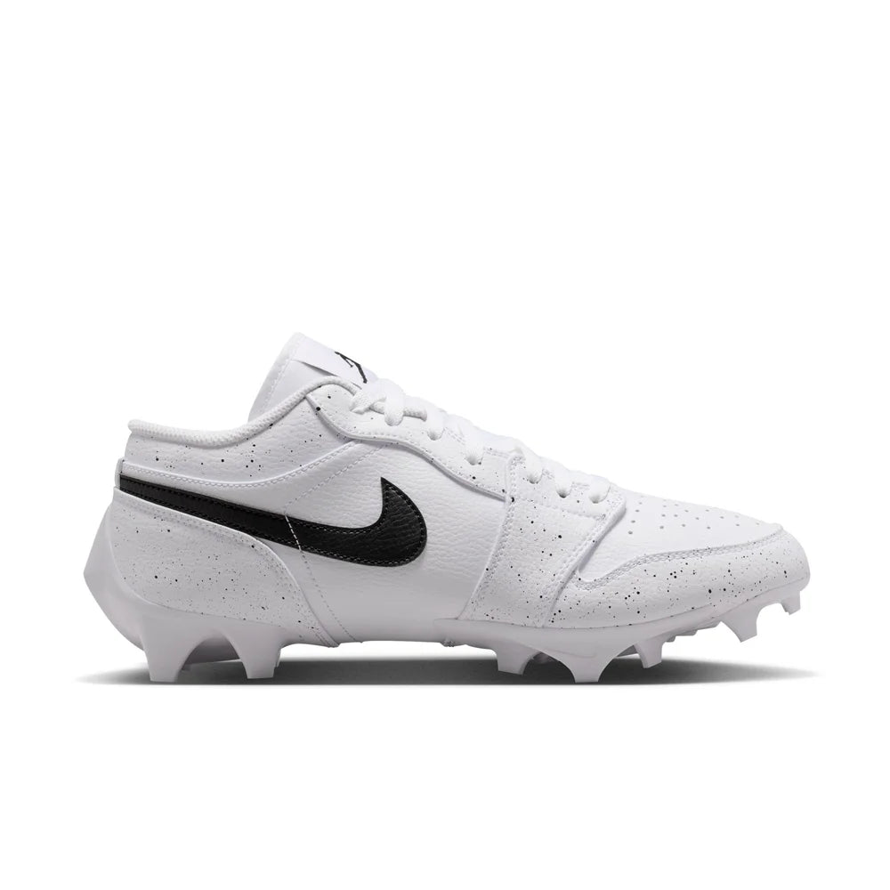 Jordan Men's 1 Low TD  Football Cleat White color.