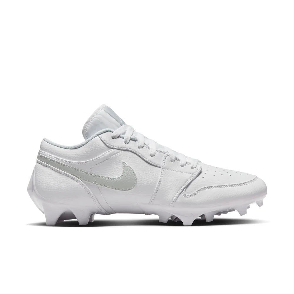Jordan Men's 1 Low TD  Football Cleat White color.