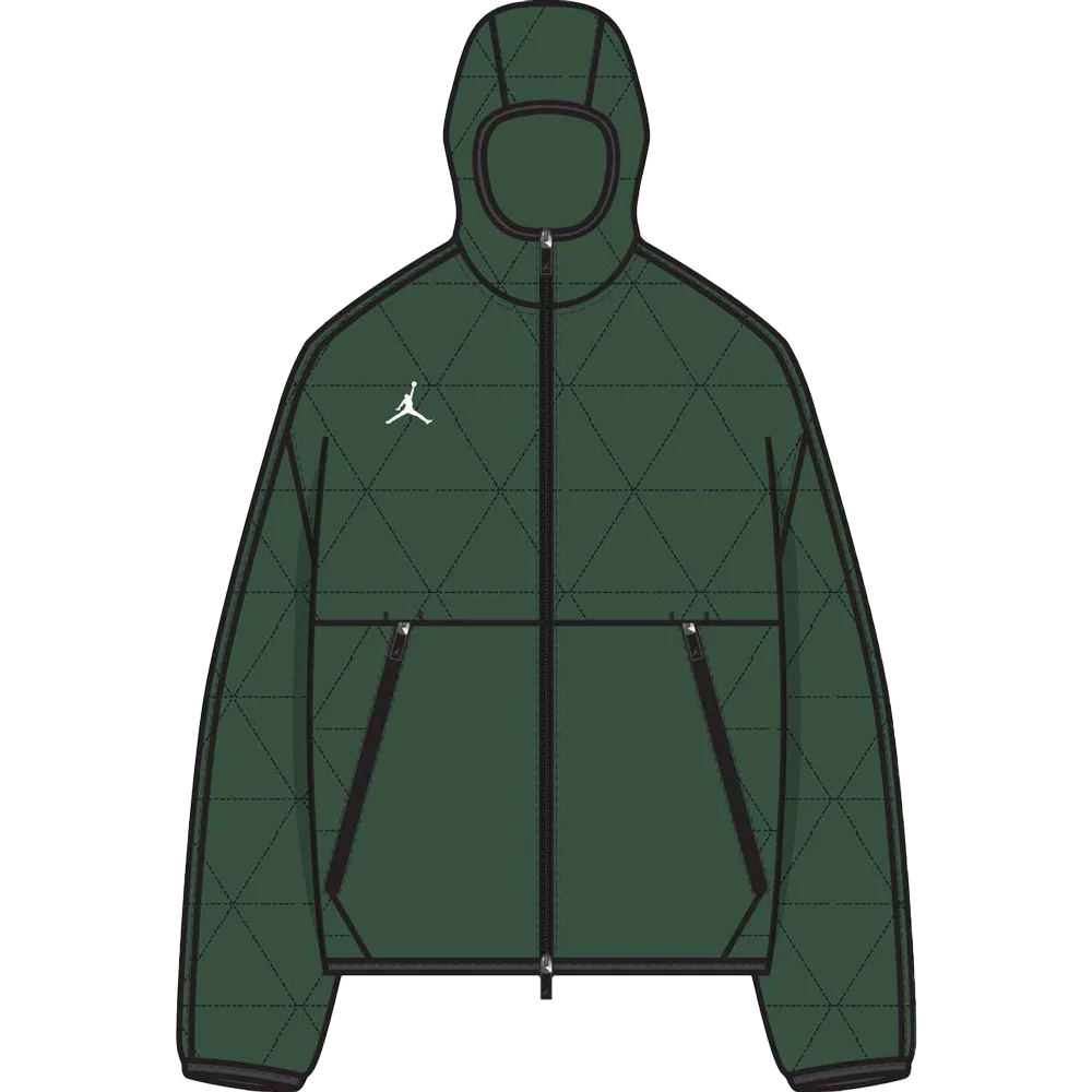 Jordan Men's Therma-FIT Sport Statement Midweight Jacket Team Green color