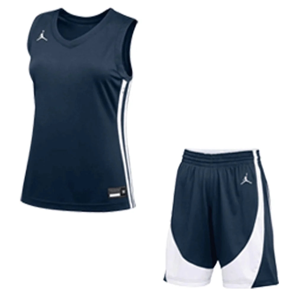 Jordan Women's Stock DF Set - Jersey and Short Navy 
color 