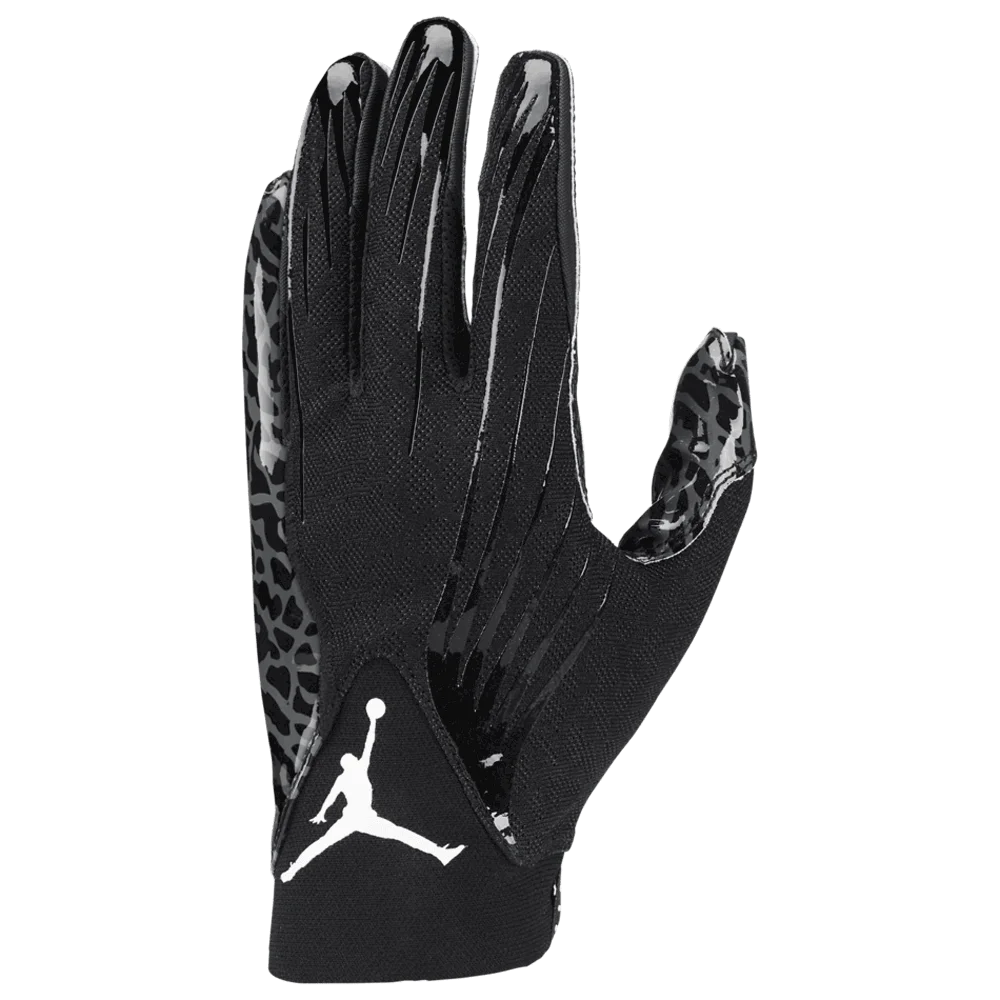 Jordan Men Fly Football Gloves XL / Black/Black/White
