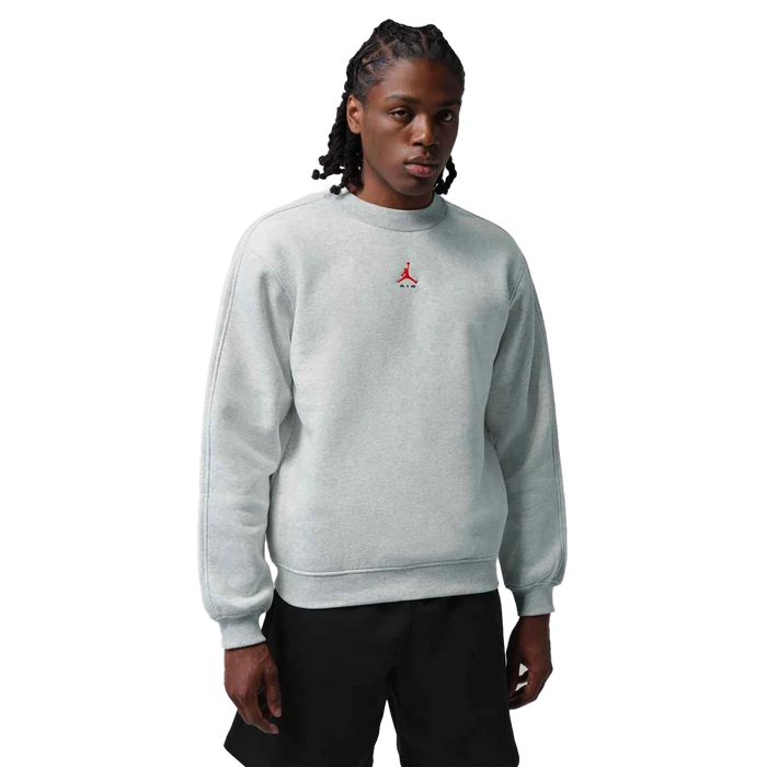 Jordan Men's Brooklyn Crew-Neck Sweatshirt Grey Color