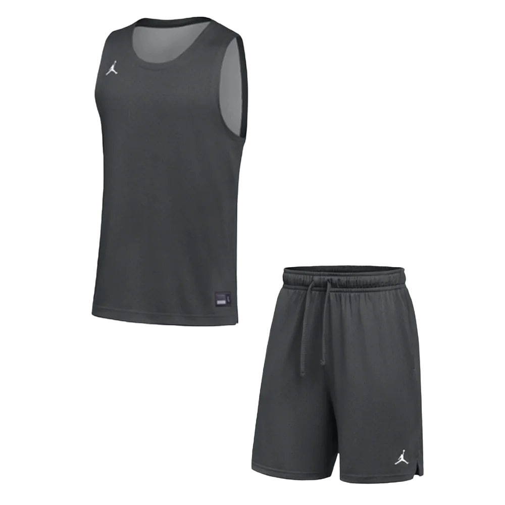 Jordan Men’s Dri-FIT Sport Mesh Team Set - Jersey and Short grey