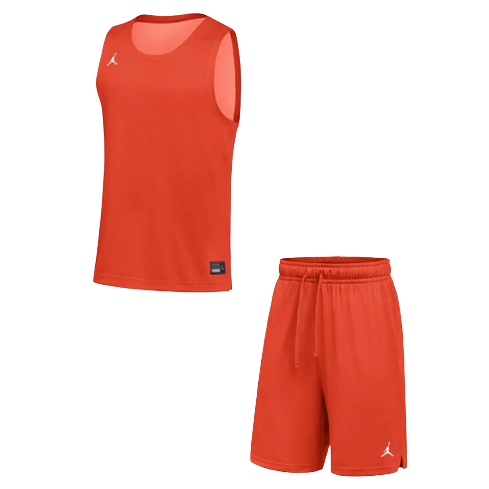 Jordan Men’s Dri-FIT Sport Mesh Team Set - Jersey and Short orange