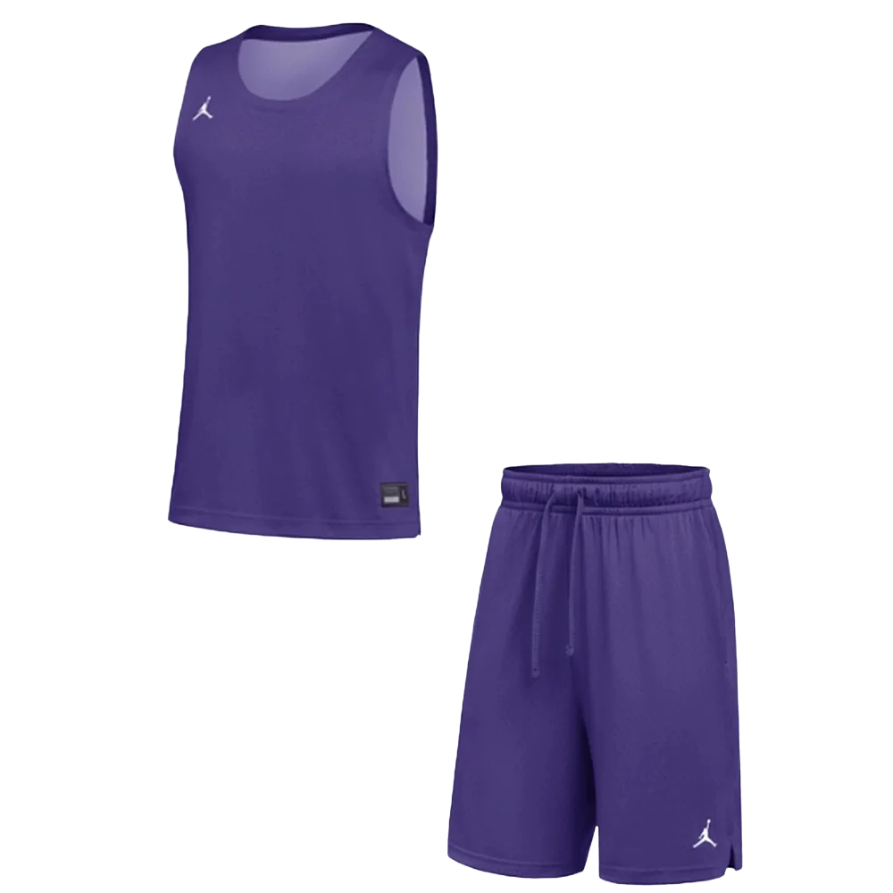 Jordan Men’s Dri-FIT Sport Mesh Team Set - Jersey and Short purple
