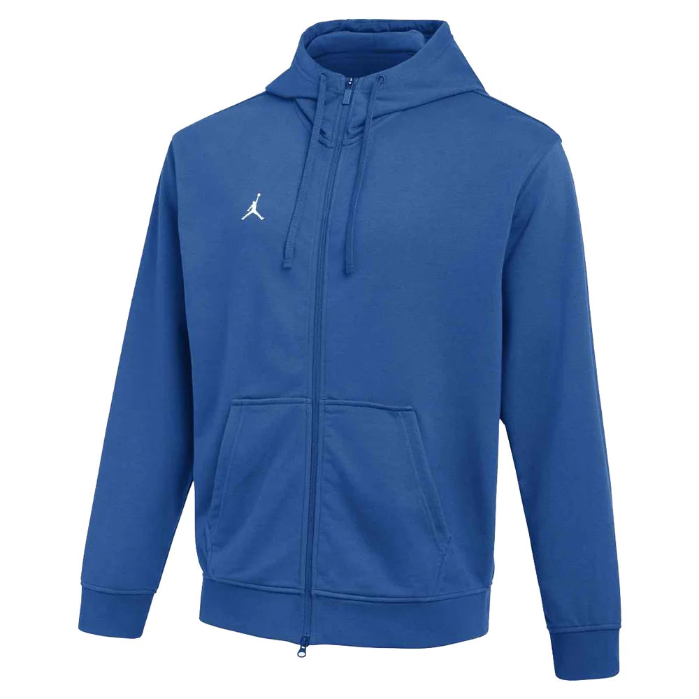 Jordan Men's Dri-fit Sport Crossover Fleece Fz Hoodie Blue Color