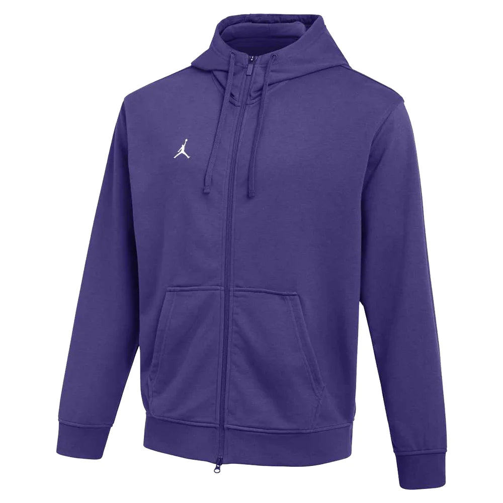 Jordan Men's Dri-fit Sport Crossover Fleece Fz Hoodie Purple Color