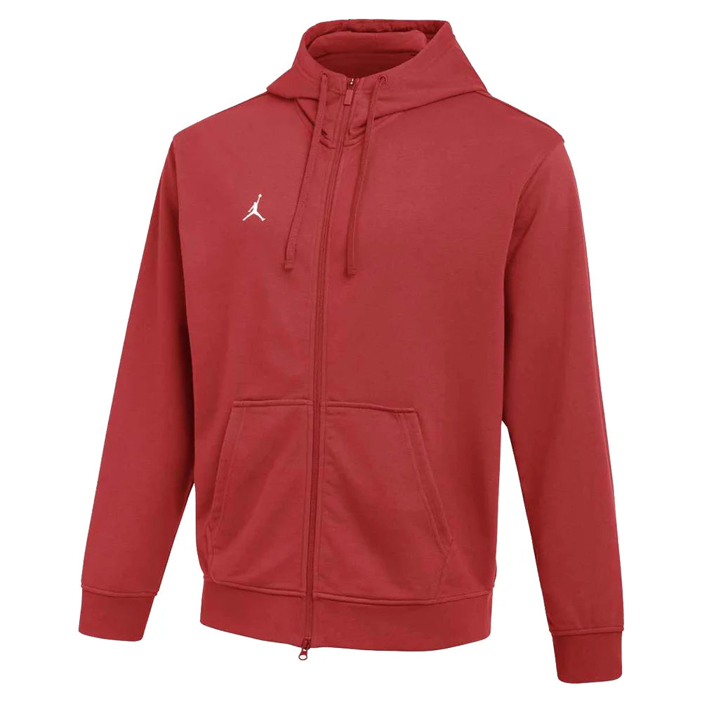 Jordan Men's Dri-fit Sport Crossover Fleece Fz Hoodie Red Color