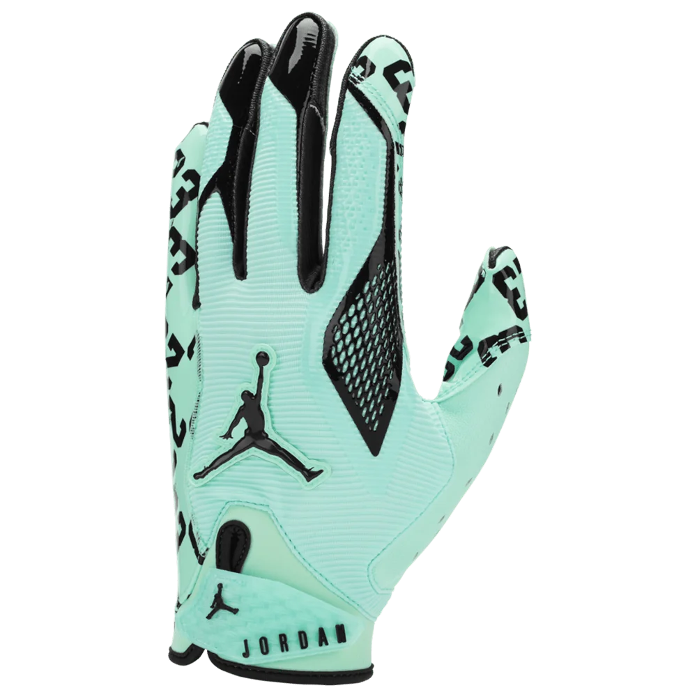 Jordan Men's Fly Lock 2.0 Football Gloves Energy Green Color.
