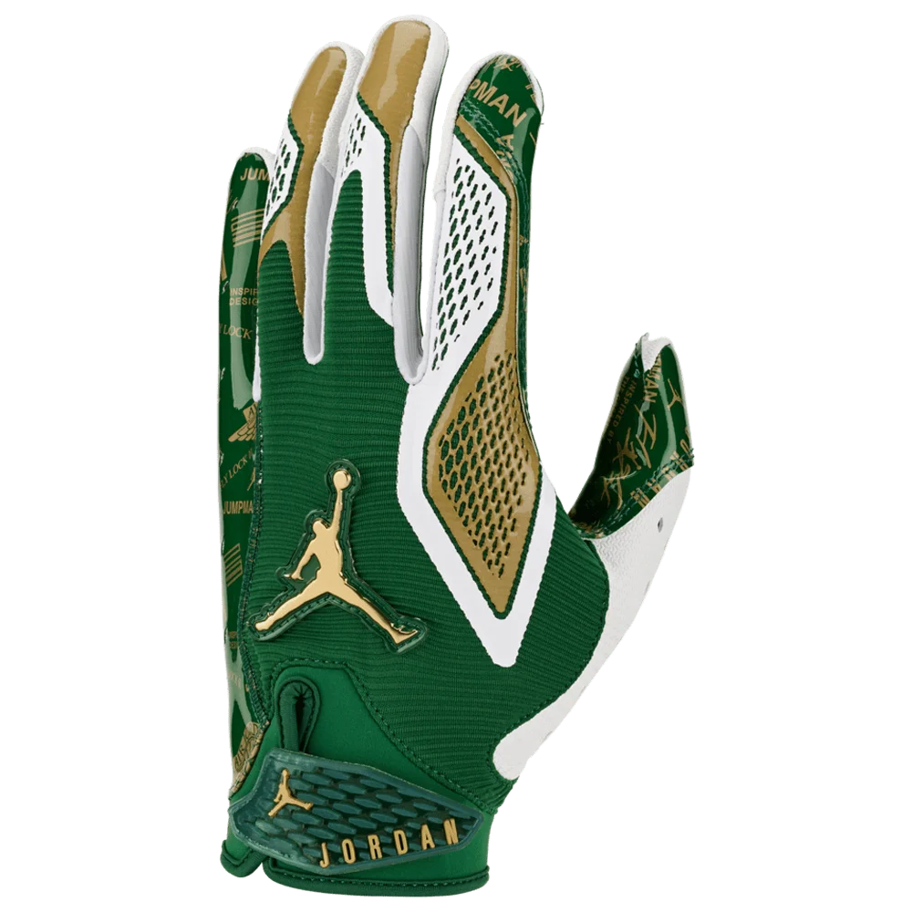 Jordan Men's Fly Lock 2.0 Football Gloves Energy Green Color