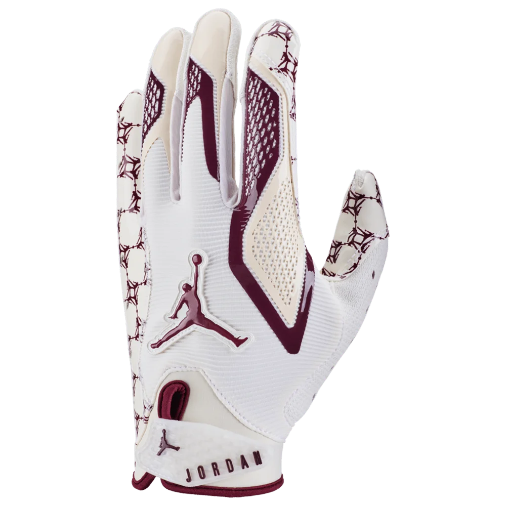 Jordan Men's Fly Lock 2.0 Football Gloves Energy Maroon Color