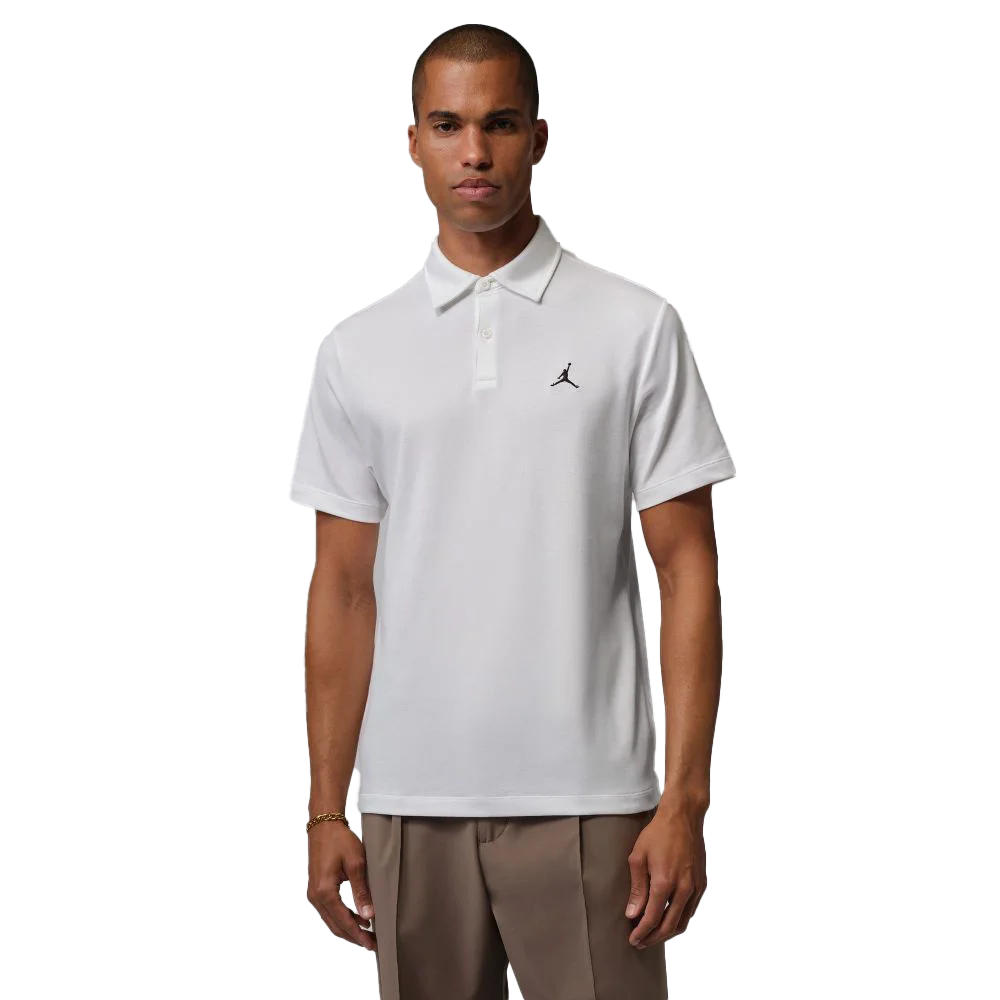 Jordan Men's Sport Dri-FIT Golf Polo White Color
