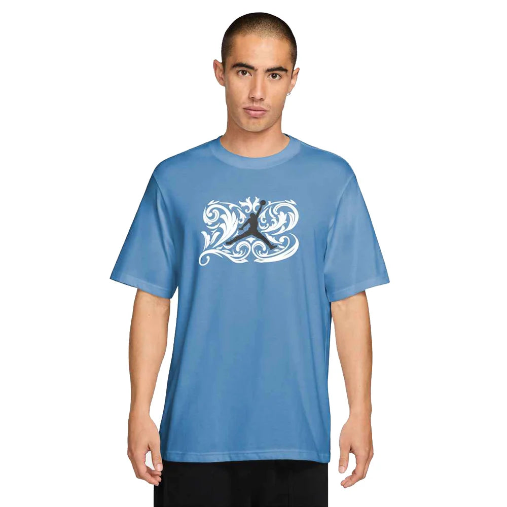 Jordan Men's Sport Dri-FIT Graphic T-Shirt Blue Color