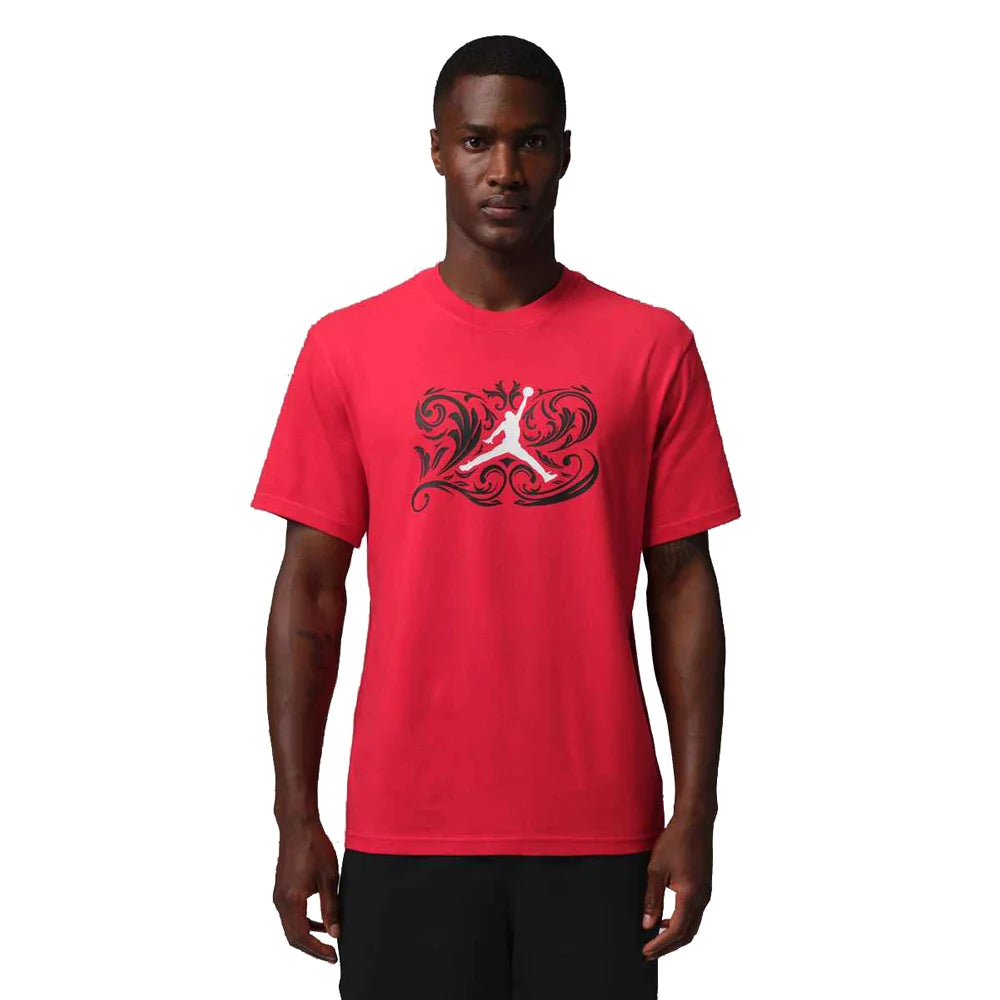 Jordan Men's Sport Dri-FIT Graphic T-Shirt Red Color